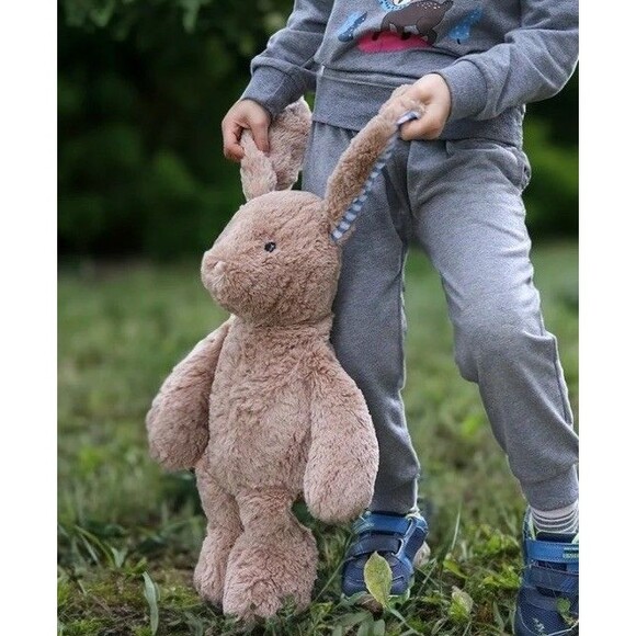 Weigedu Rabbit Bunny Stuffed Animal Plush Toys Kids Adults Soft Tan Blue 17" New - Picture 10 of 15